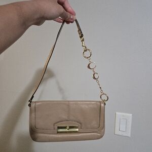 Coach Wristlet Tan
